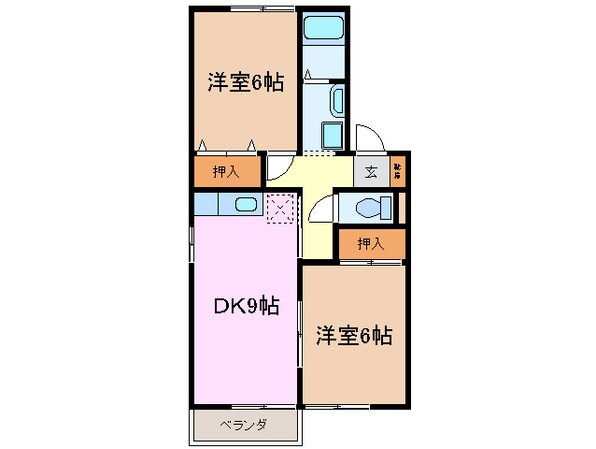 高茶屋駅 徒歩17分 1階の物件間取画像